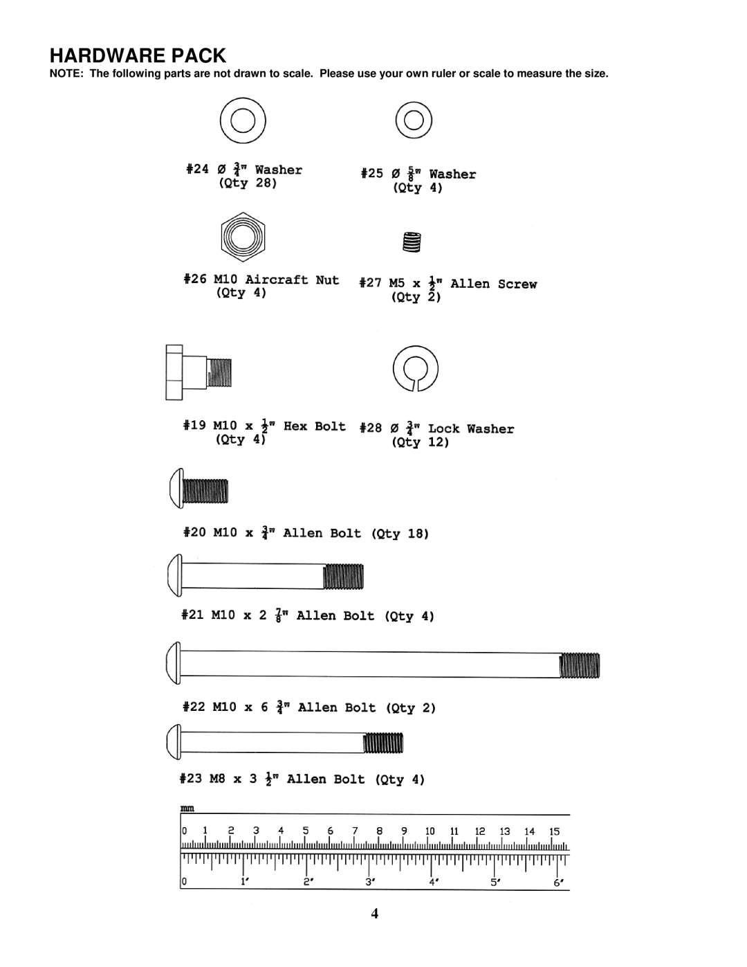 Impex TC-6000 manual Hardware Pack 