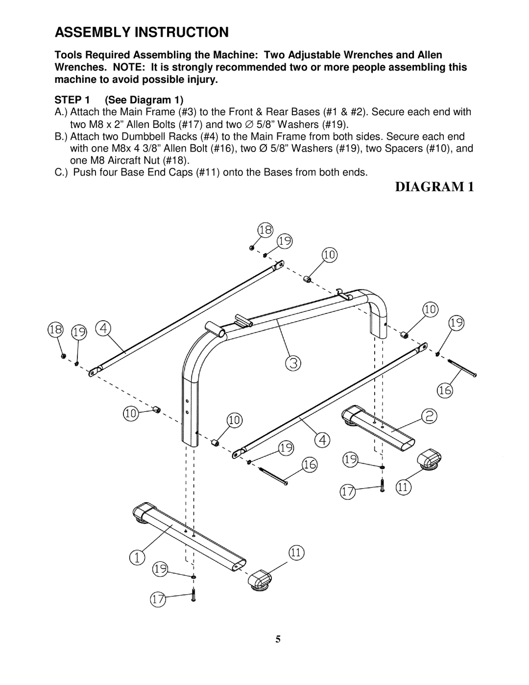 Impex TSA-410 manual Assembly Instruction 