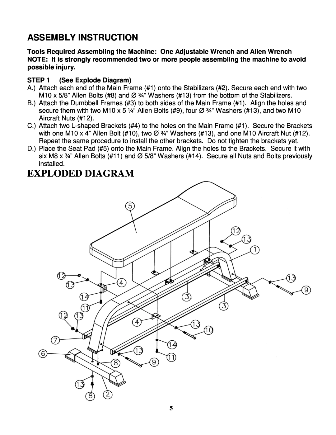 Impex TSA-660 manual Exploded Diagram, Assembly Instruction 