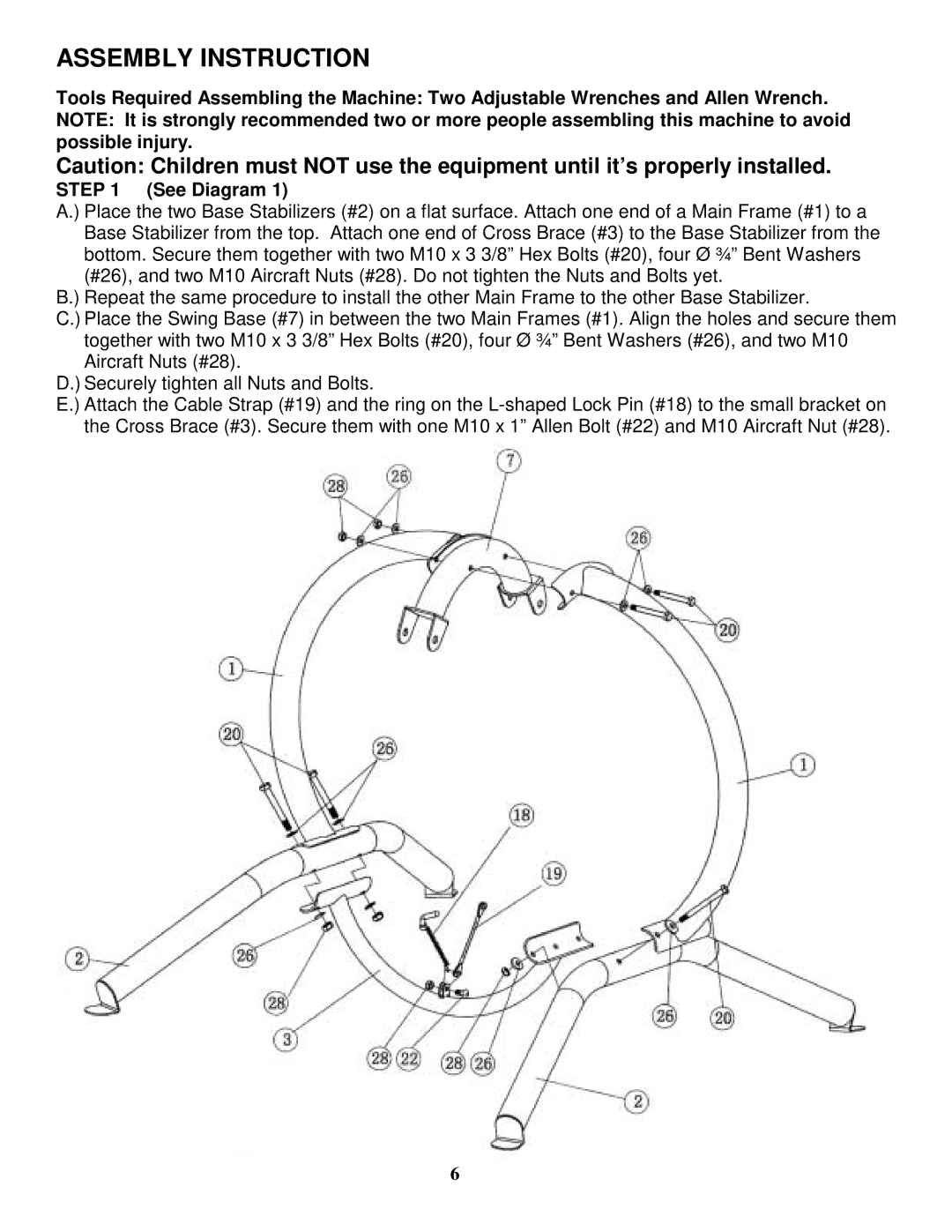 Impex TT-320 manual Assembly Instruction 