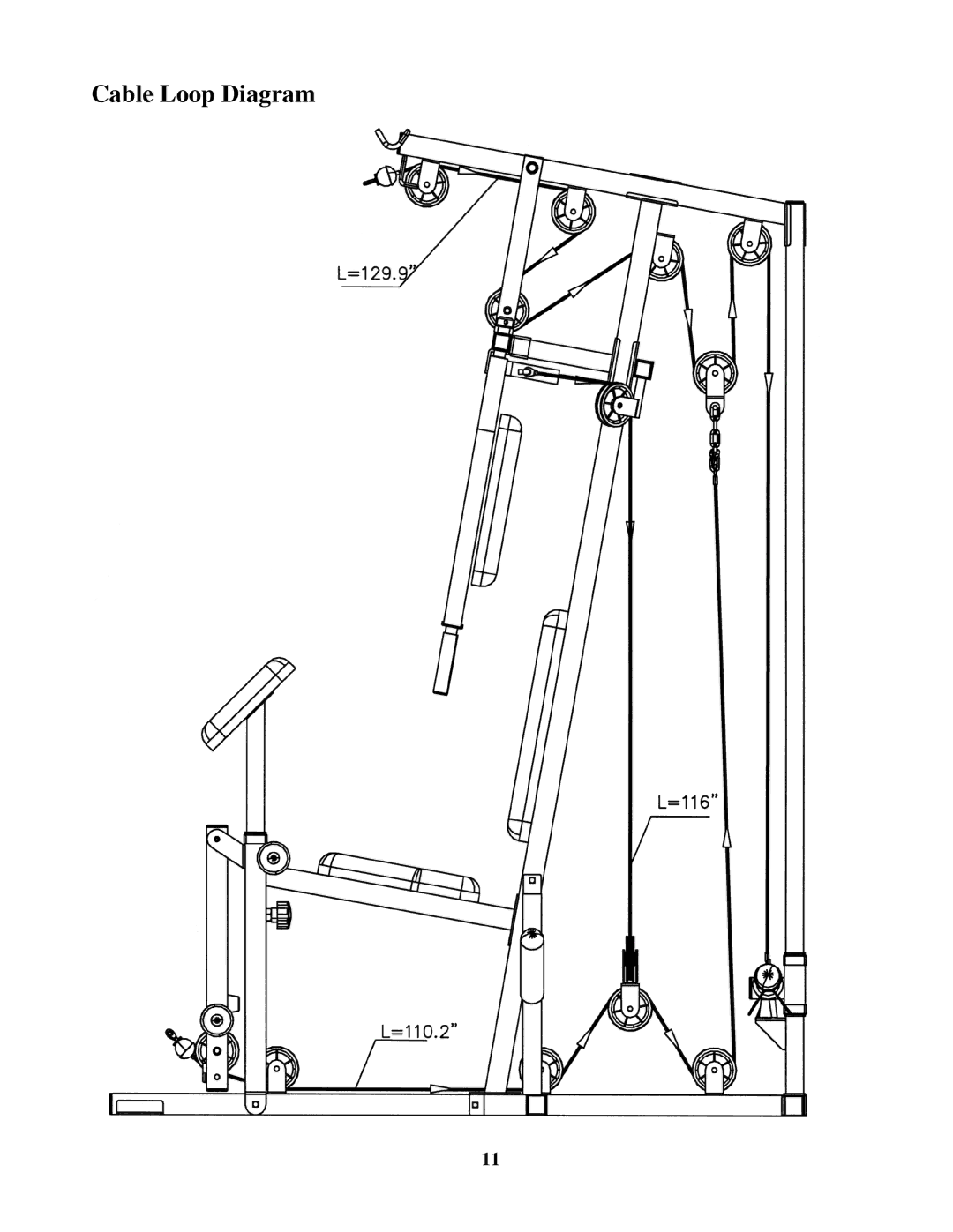 Impex WM 1403 manual Cable Loop Diagram 