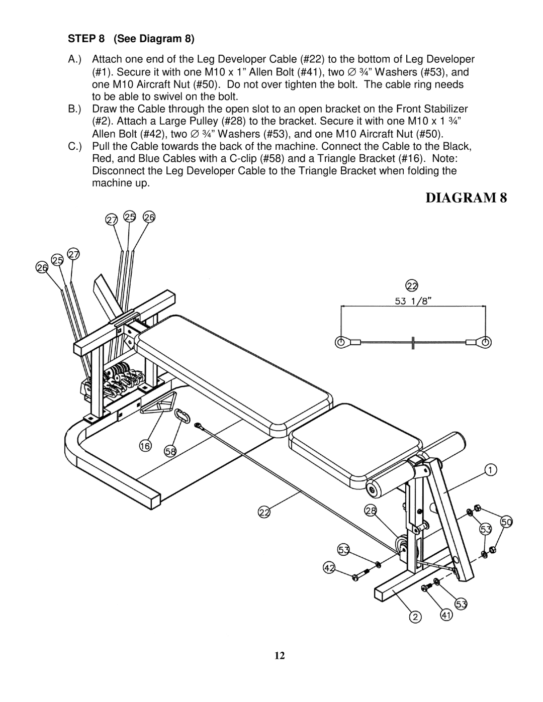 Impex WM 1407 manual To be able to swivel on the bolt 