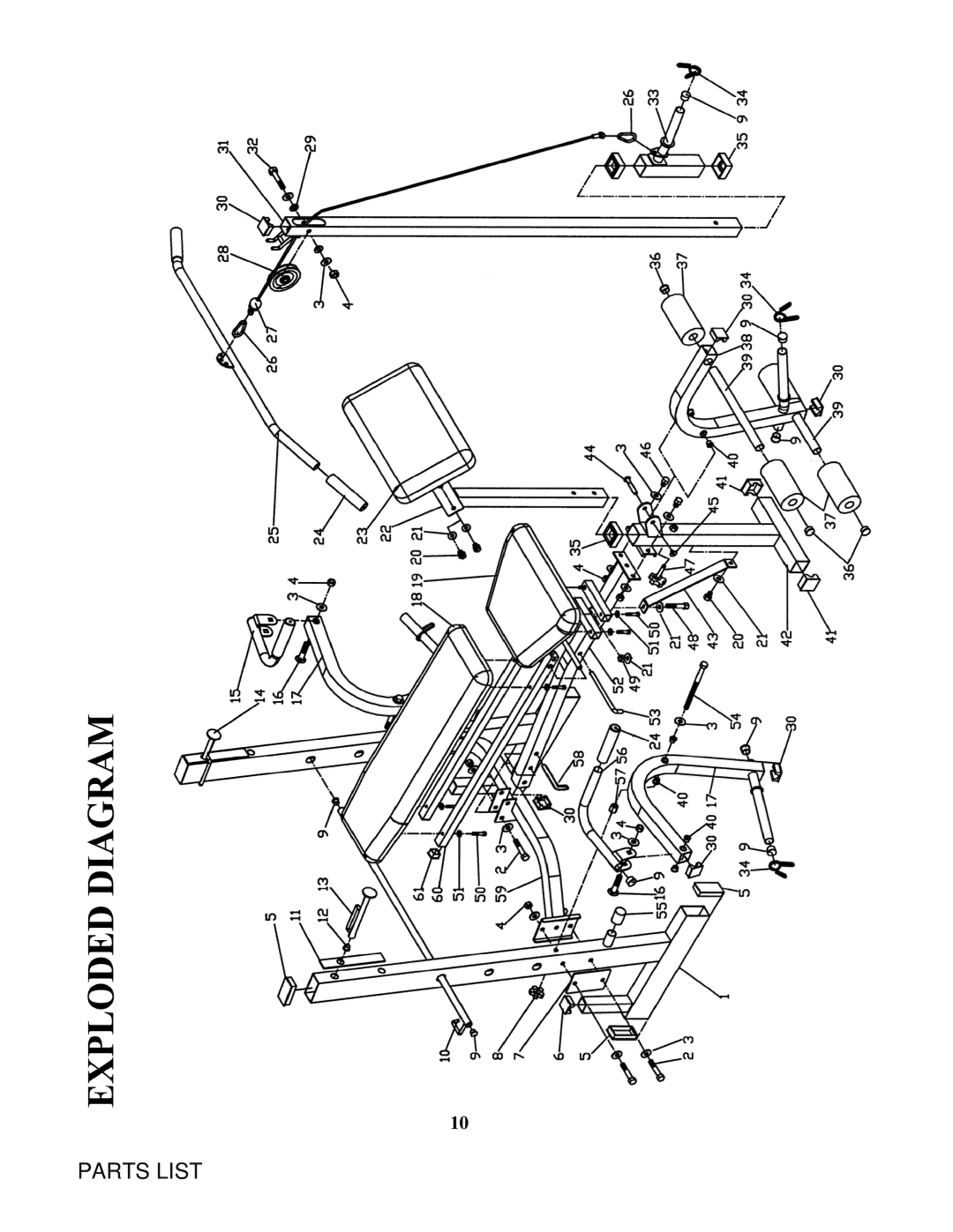 Impex WM-348 manual Parts List 