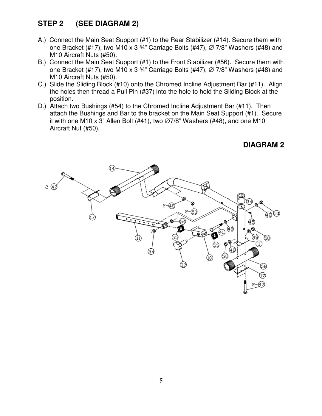 Impex WM-MXS manual Step See Diagram 