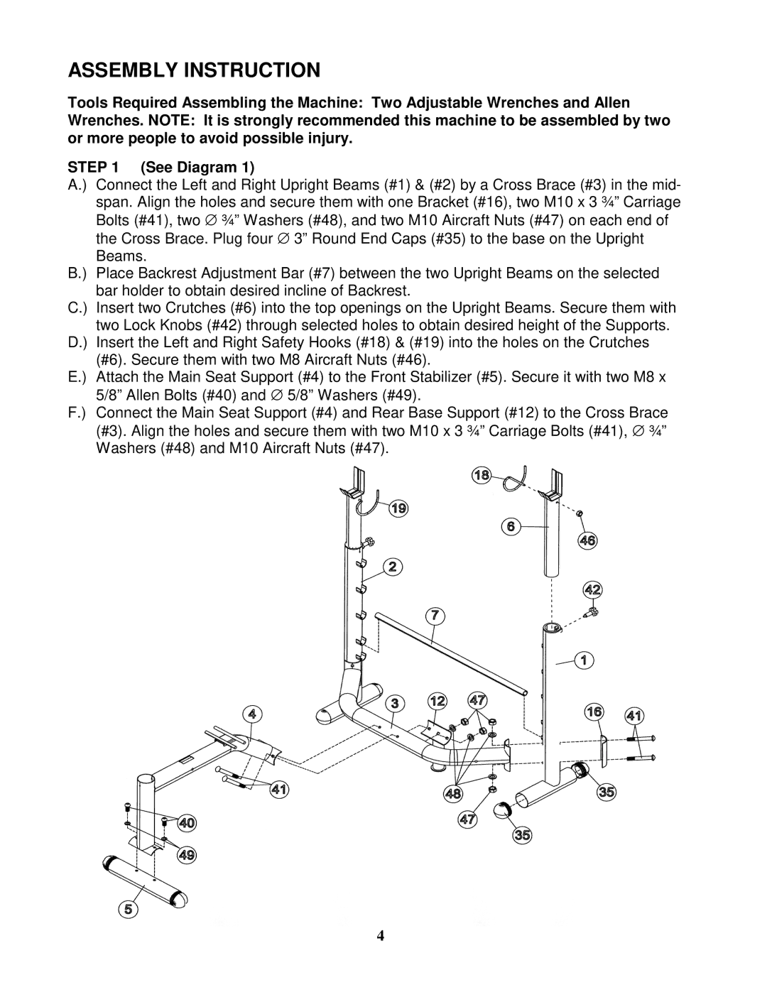 Impex WM PRO manual Assembly Instruction 