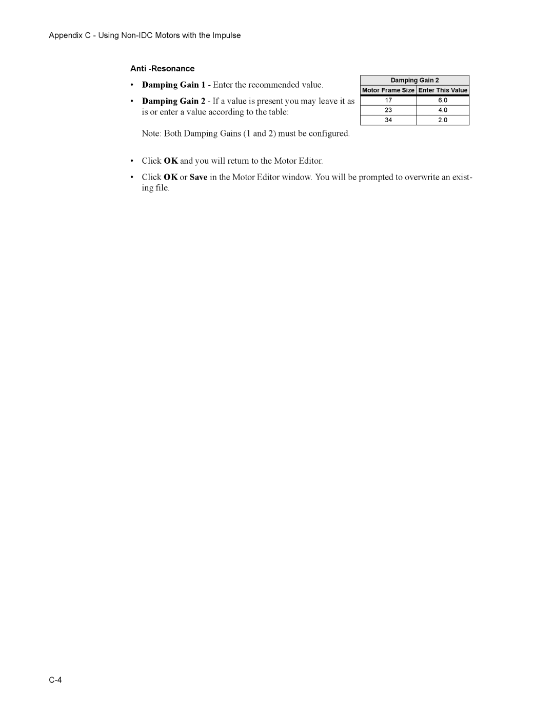 Impulse PCW-5181 user manual Anti -Resonance 