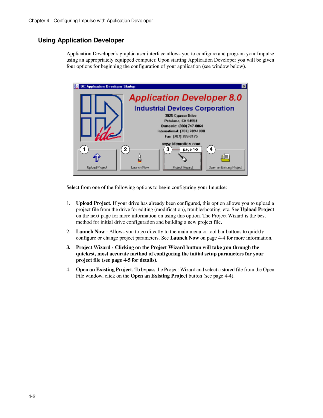 Impulse PCW-5181 user manual Using Application Developer 