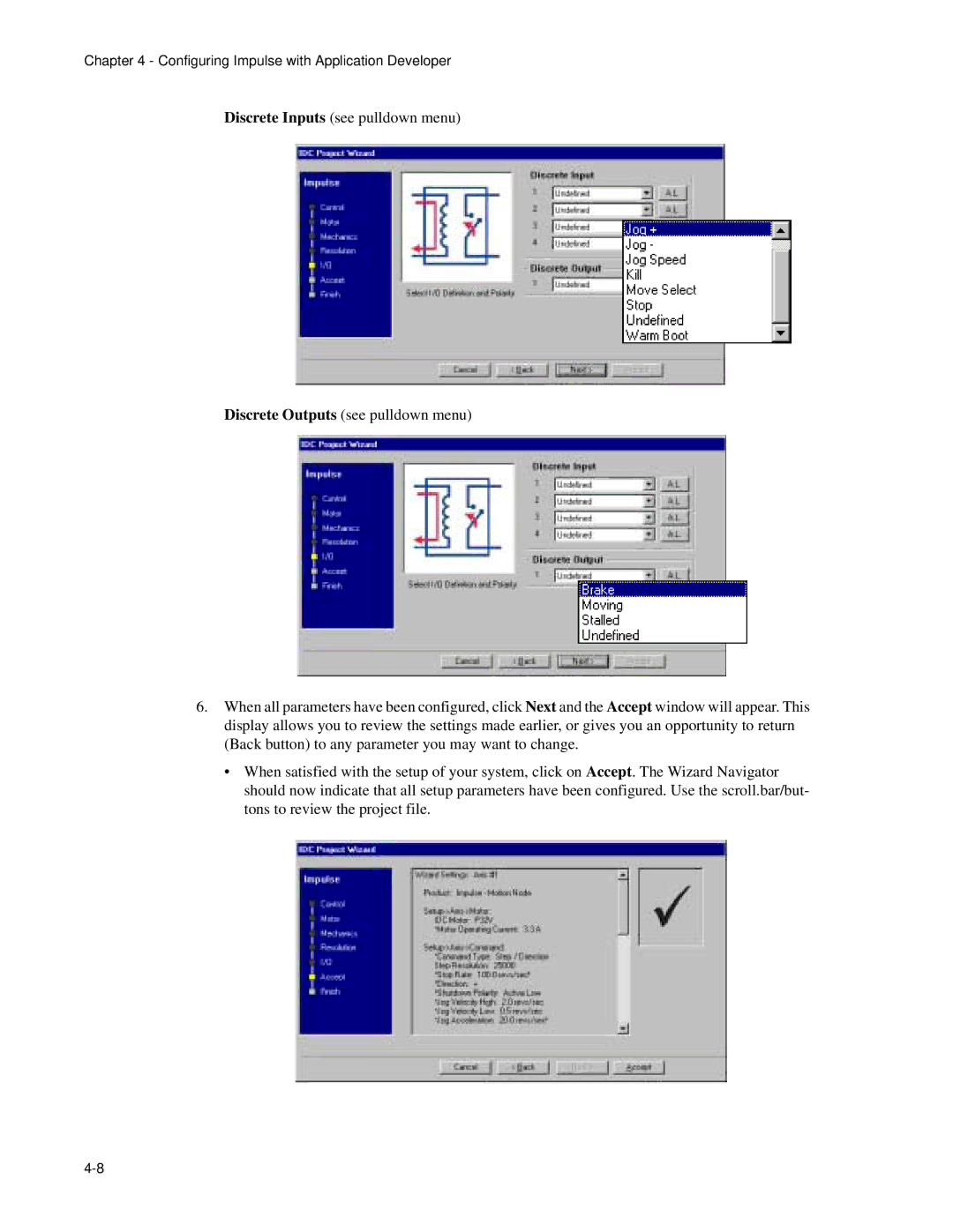 Impulse PCW-5181 user manual Configuring Impulse with Application Developer 