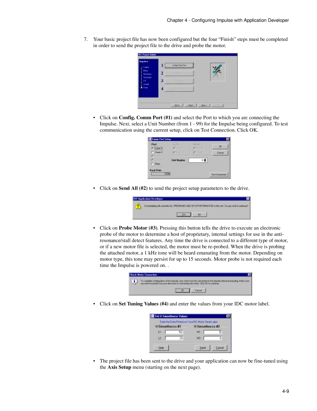 Impulse PCW-5181 user manual Configuring Impulse with Application Developer 