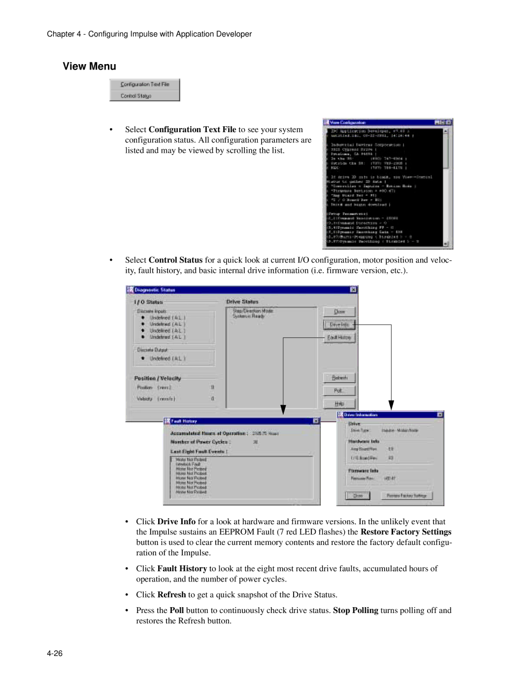 Impulse PCW-5181 user manual View Menu 