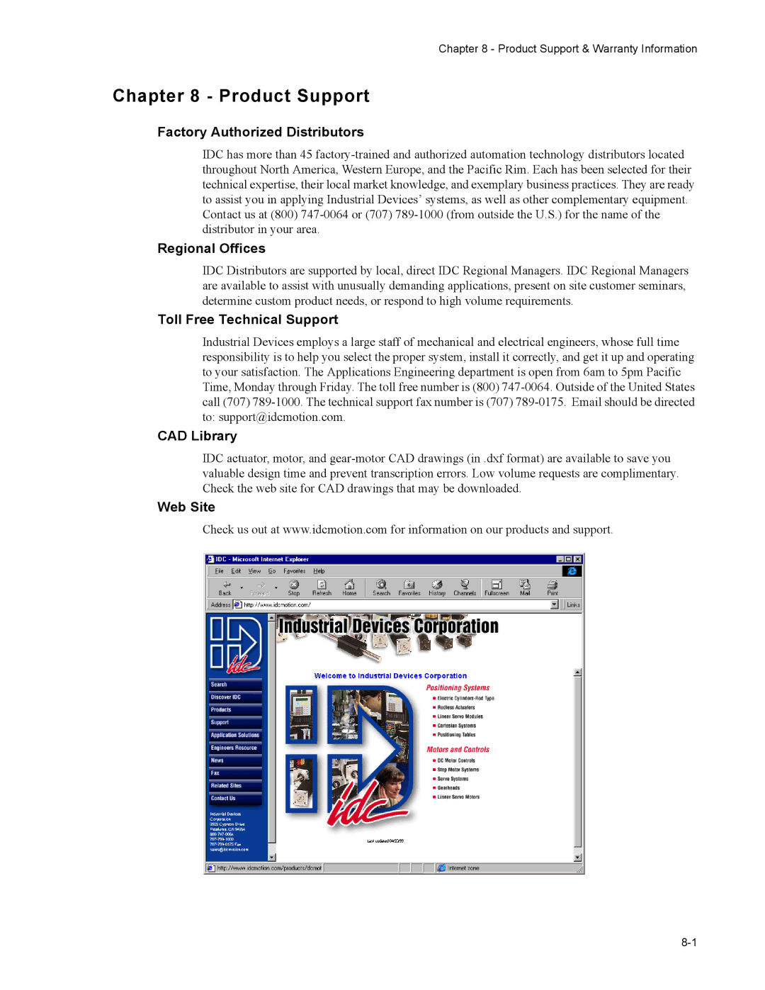 Impulse PCW-5181 user manual Product Support 