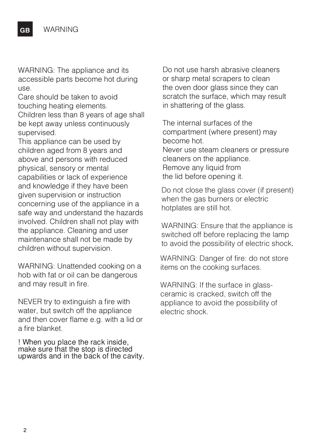 Indesit I6VV2A manual Remove any liquid from Lid before opening it 