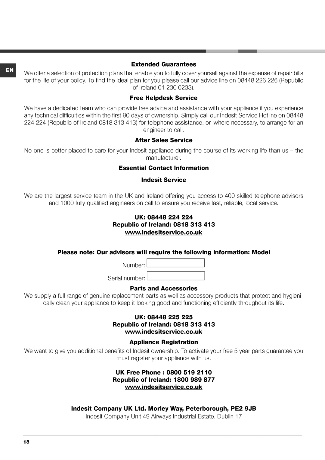 Indesit IDCE 8450 BS H, IDCE 8450 BK H, IDCE 8450 B H instruction manual Engineer to call, Manufacturer 