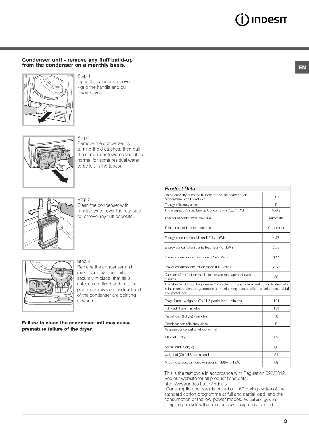 Indesit IDCE 8450 BS H, IDCE 8450 BK H, IDCE 8450 B H instruction manual Product Data 