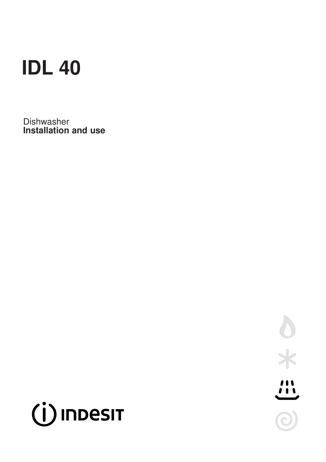 Indesit IDL 40 manual Idl 