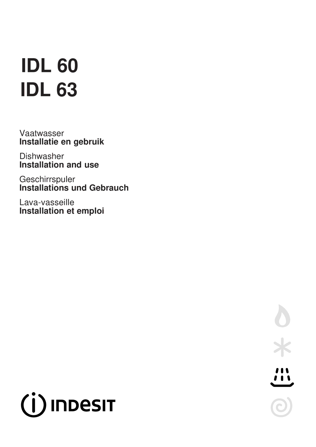 Indesit IDL 63 manual Idl 