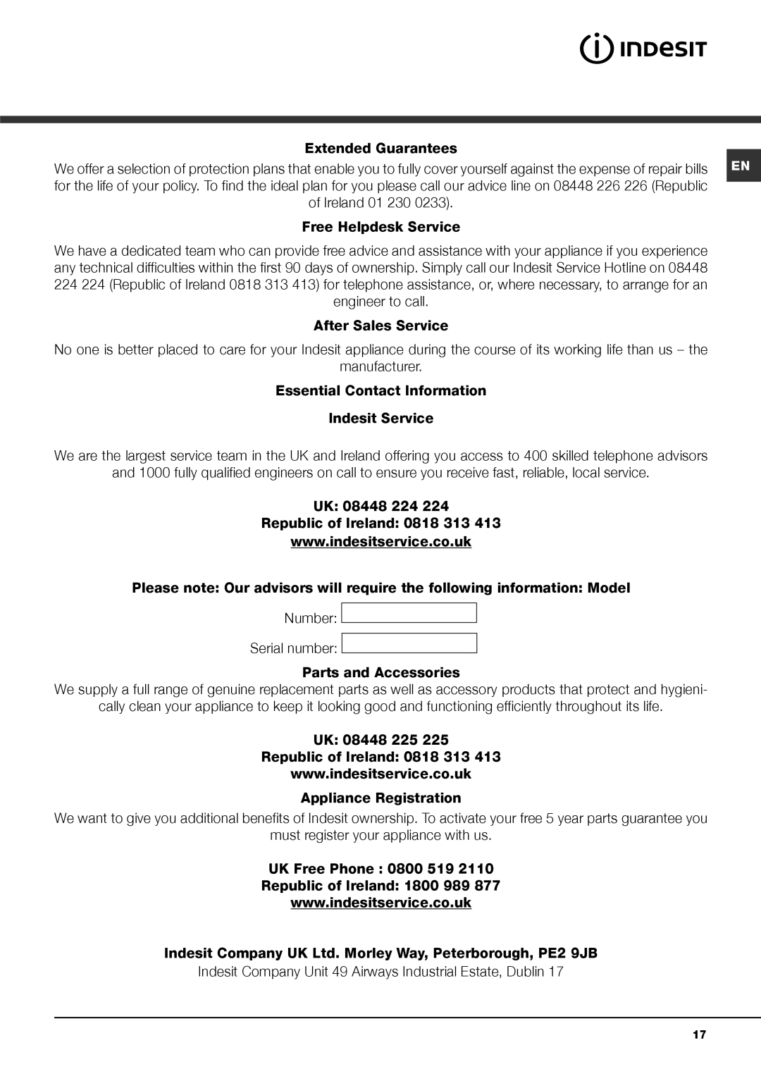 Indesit IDVA 735 S instruction manual 