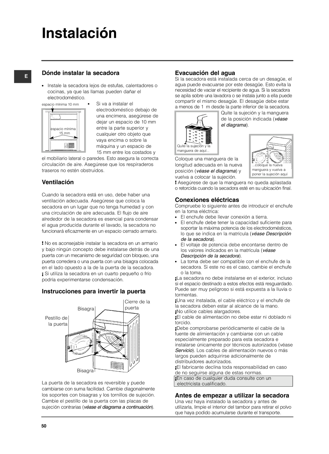 Indesit ISL79CS manual Instalación 