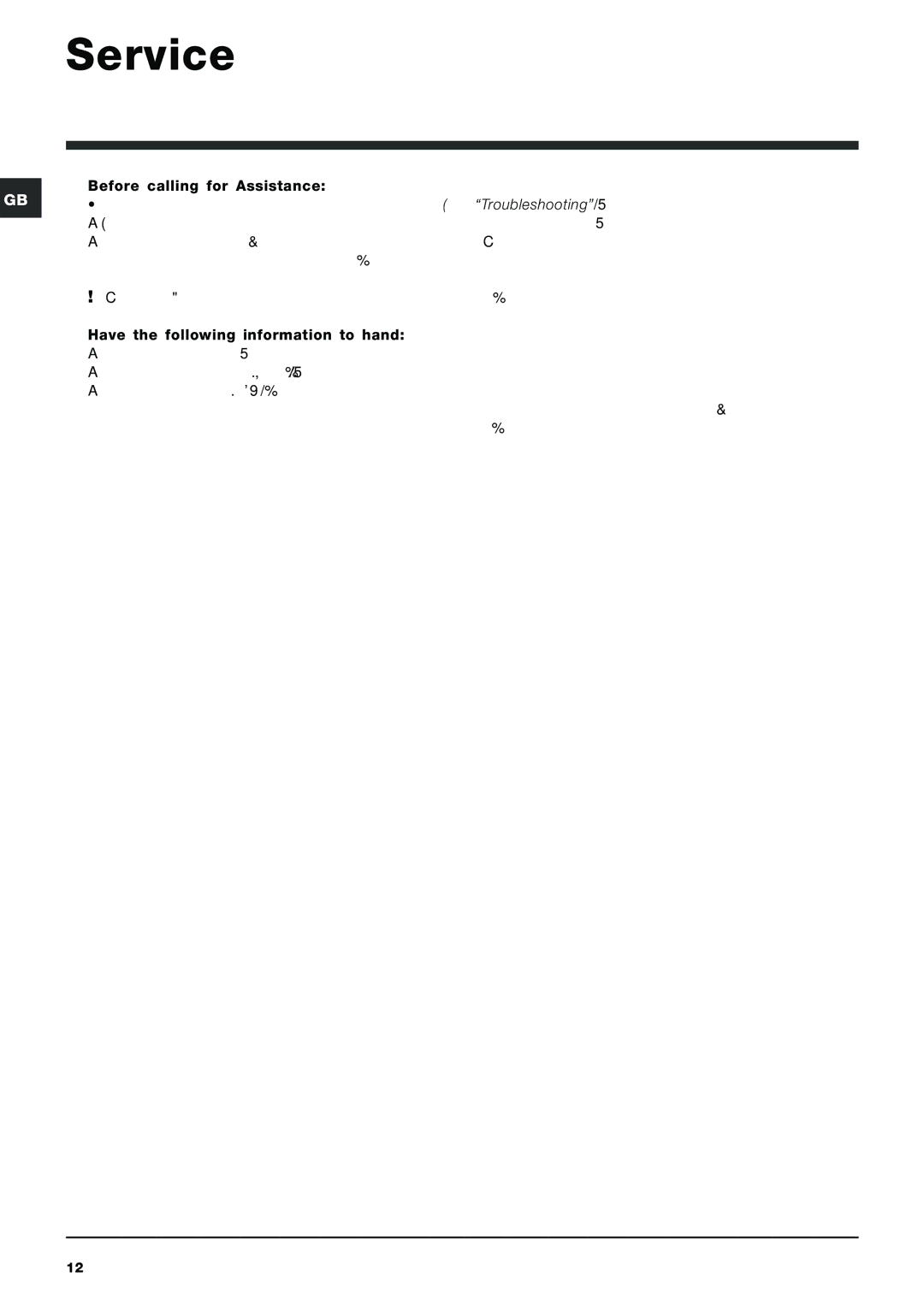 Indesit IWB 5065 manual Service 