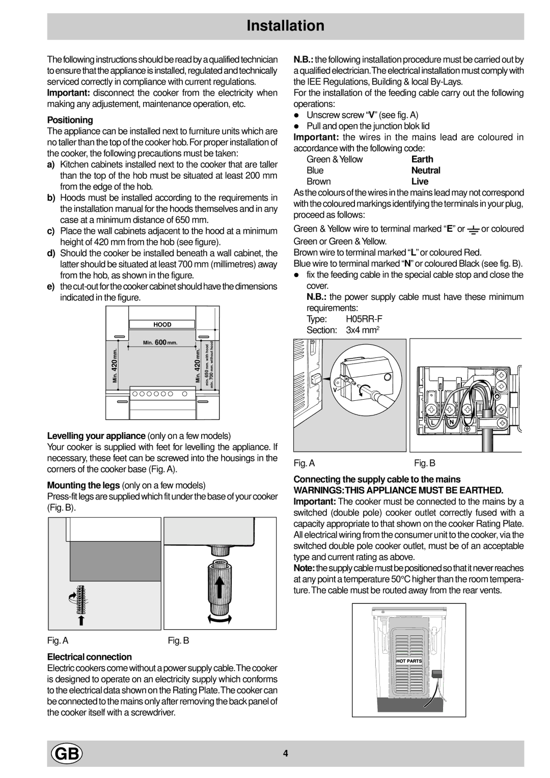 Indesit K 301 E.C/G manual Installation 