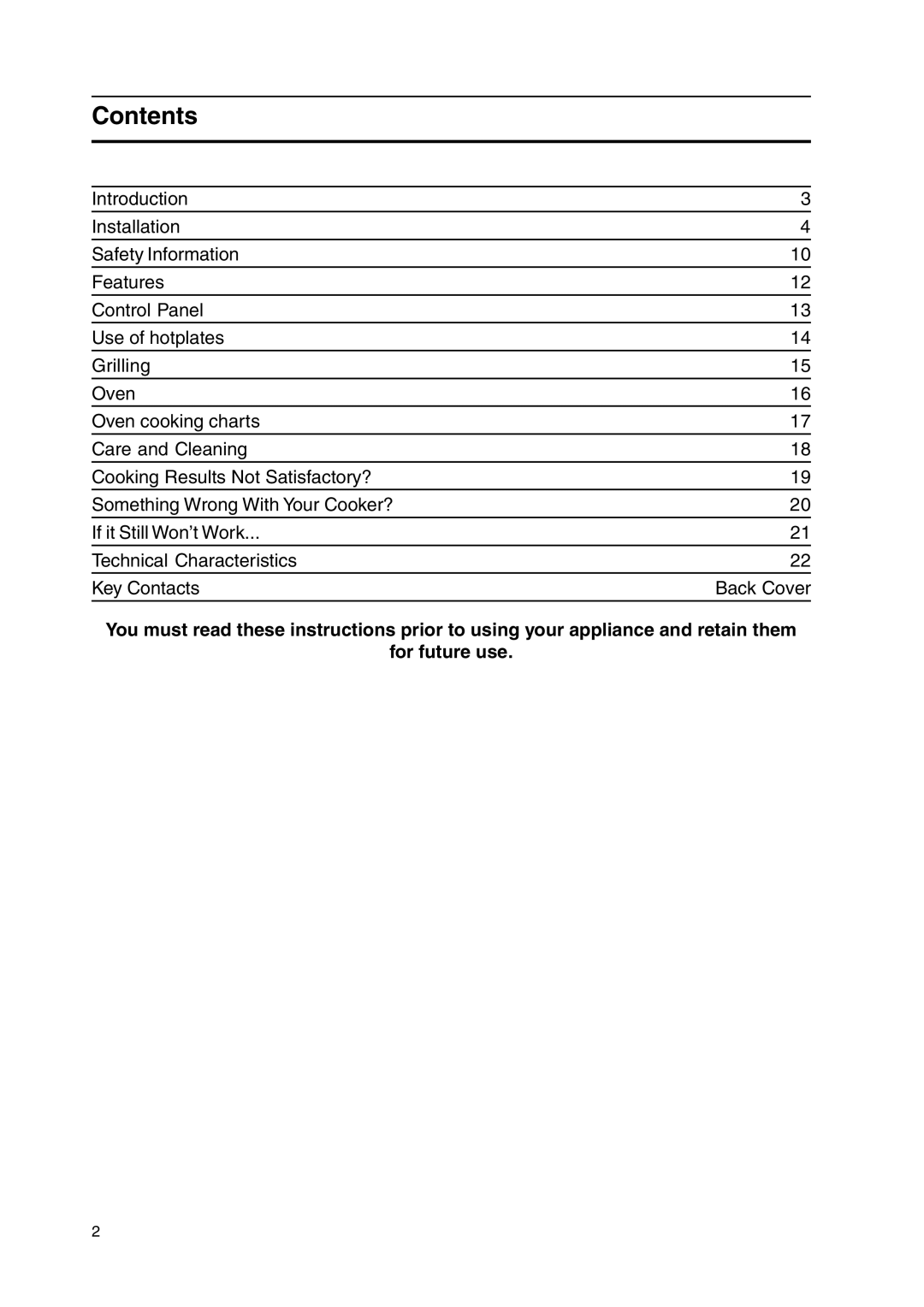 Indesit KD3G21S/IR, KD3G2S/IR manual Contents 