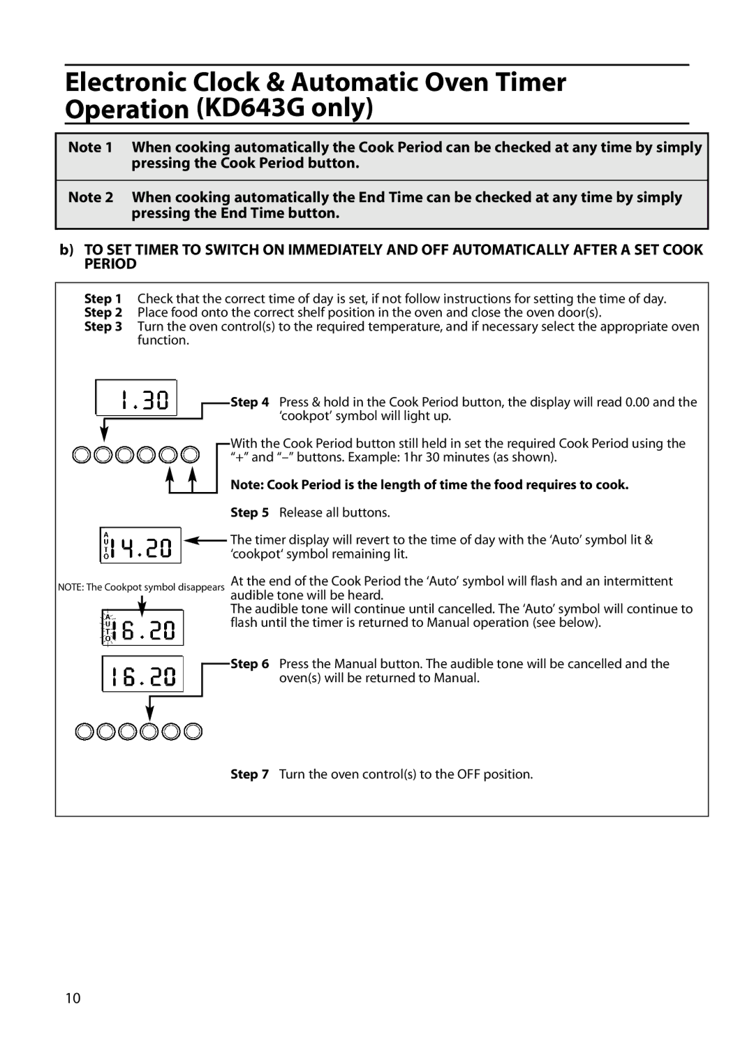 Indesit KD643G, KD641G, KD640G manual 