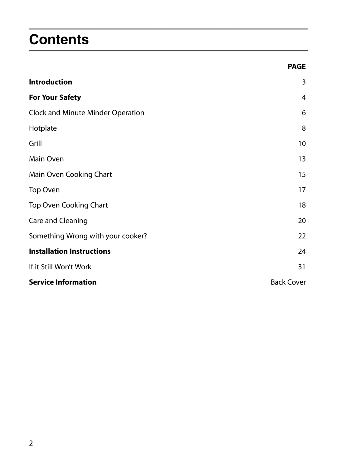 Indesit KD6G25M, KD6G25W manual Contents 