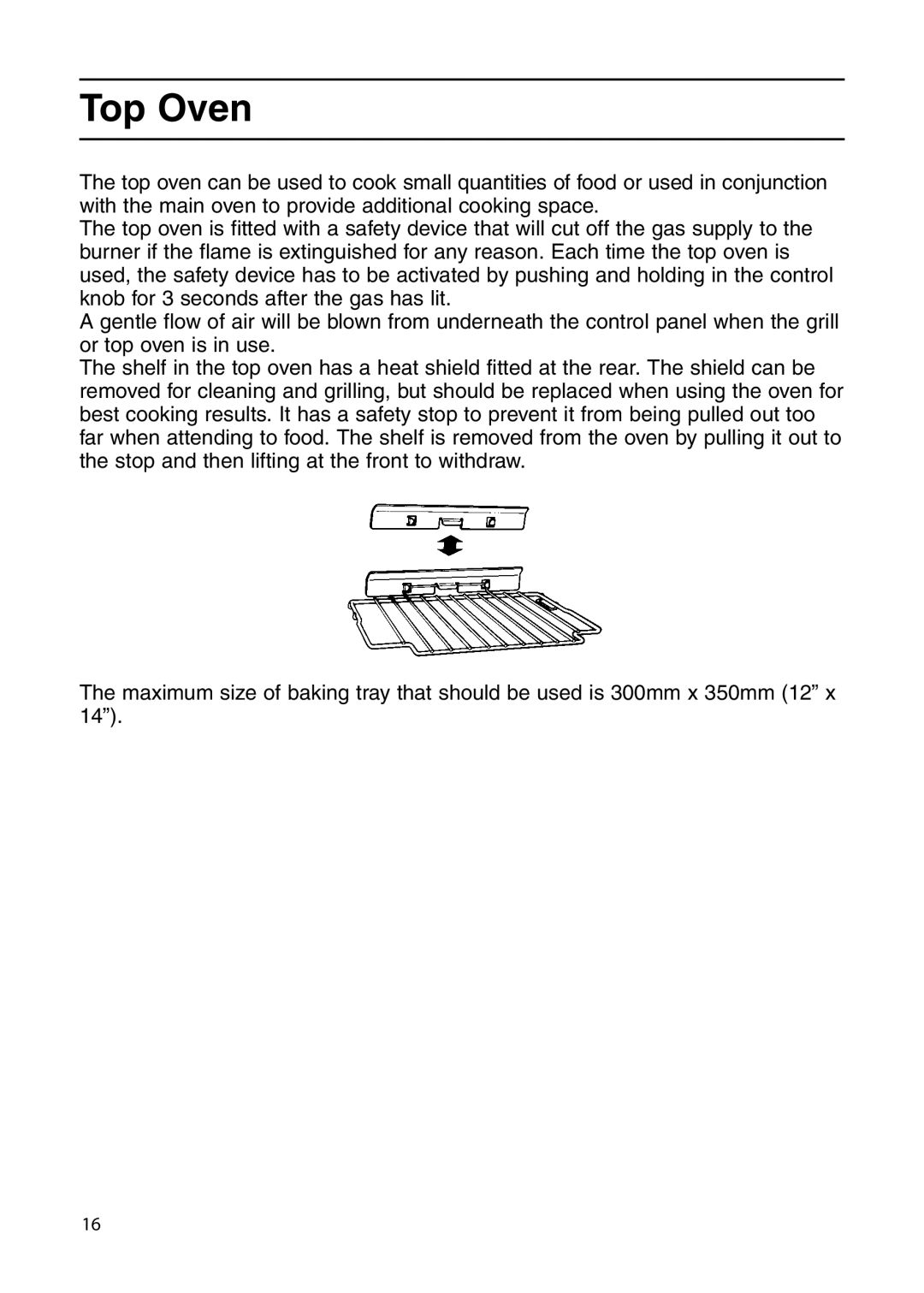 Indesit KD6G25X, KDP60G manual Top Oven 