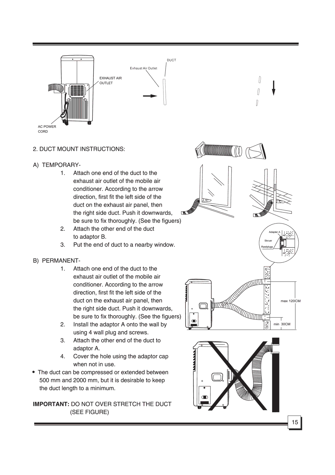 Indesit KKP009H0R51B manual Duct 