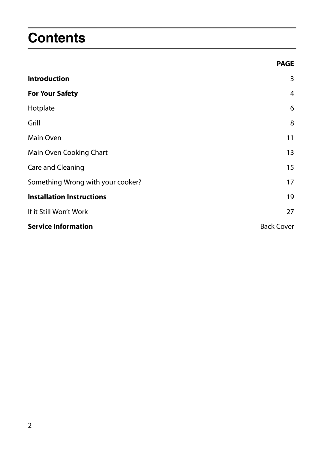 Indesit KT6G2WIR, KT6G2MIR manual Contents 