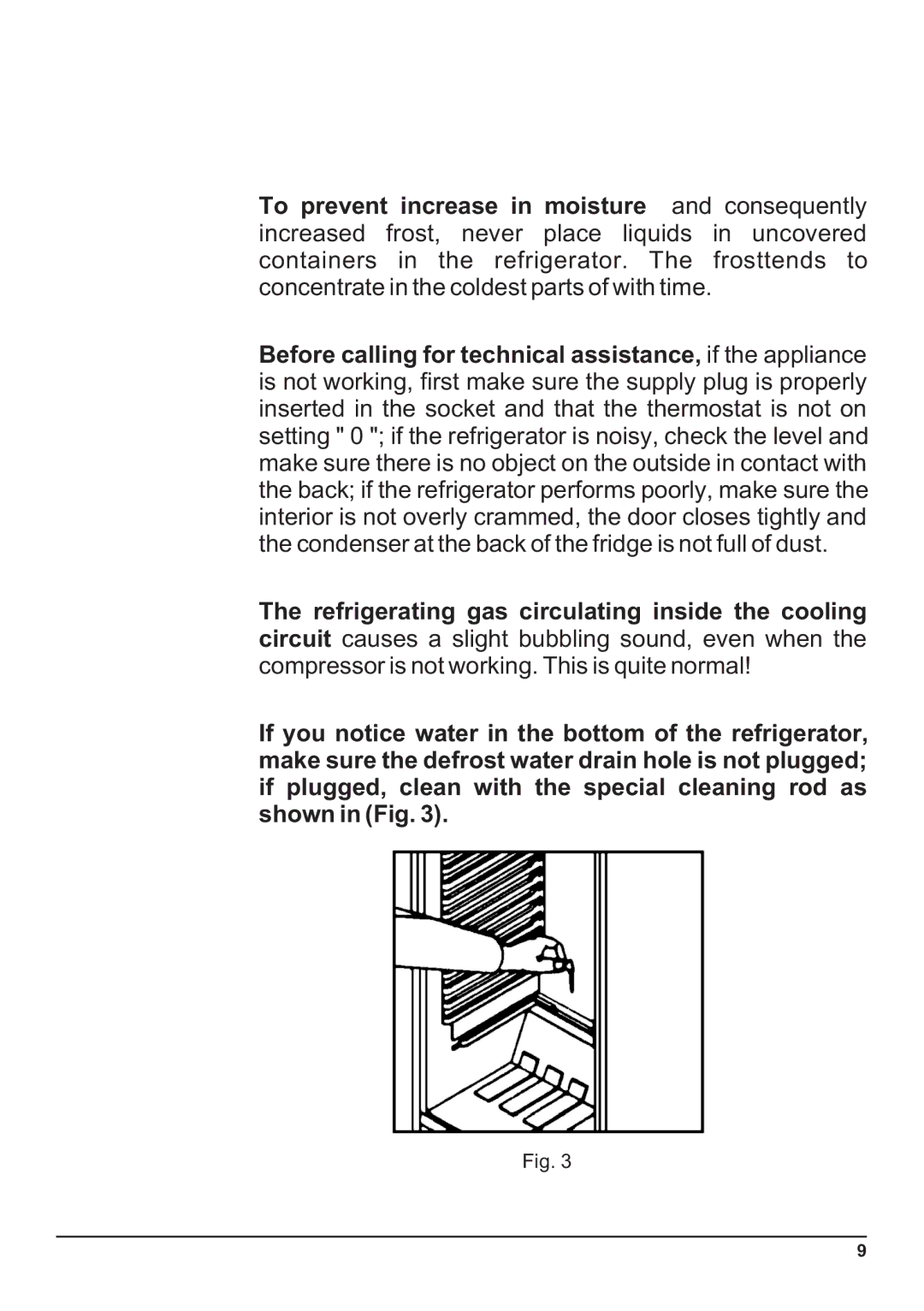 Indesit Two-Door Refrigerator/Freezer manual Refrigerating gas circulating inside the cooling 