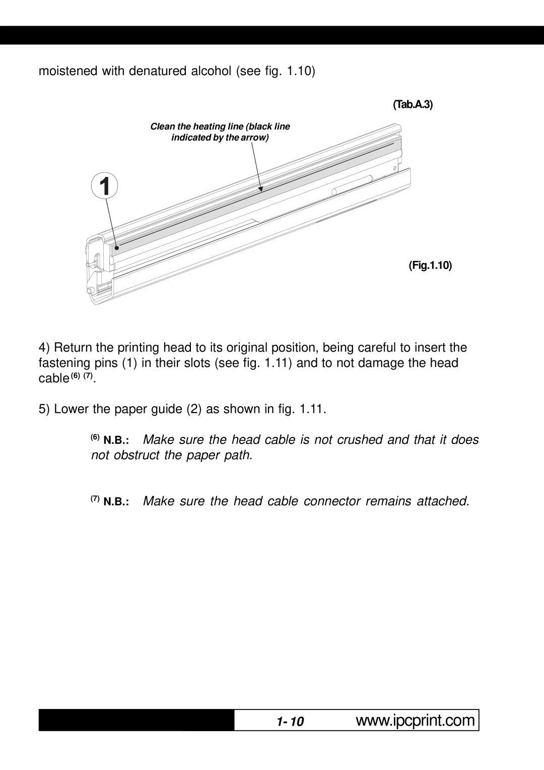 Infinite Peripherals KPM-210, 216 user manual Lower the paper guide 2 as shown in fig 