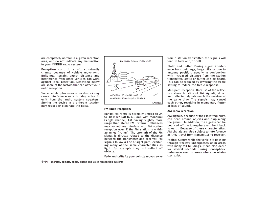 Infiniti S51-D owner manual SAA0306 