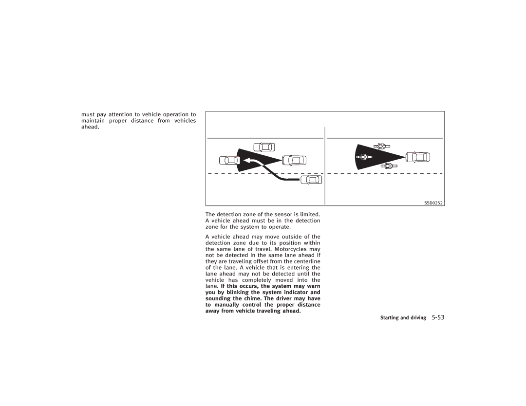 Infiniti S51-D owner manual SSD0252 