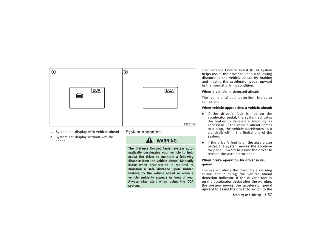Infiniti S51-D owner manual Distance Control Assist system auto 