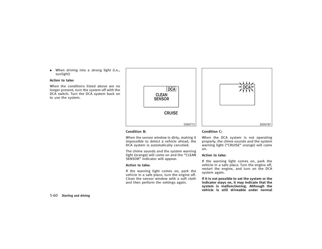 Infiniti S51-D owner manual 60Starting and driving 