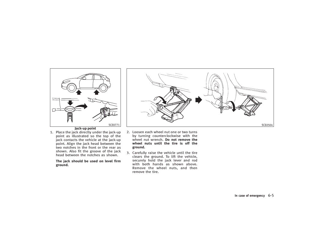 Infiniti S51-D owner manual SCE0771 