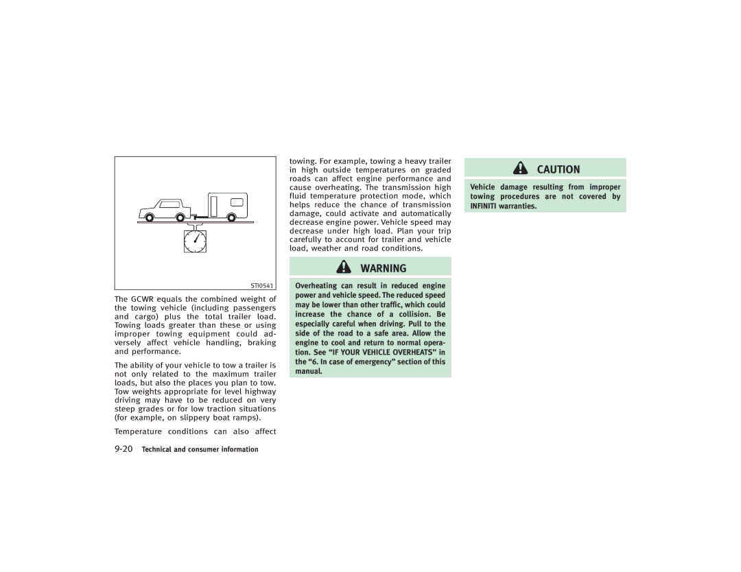 Infiniti S51-D owner manual 20Technical and consumer information 