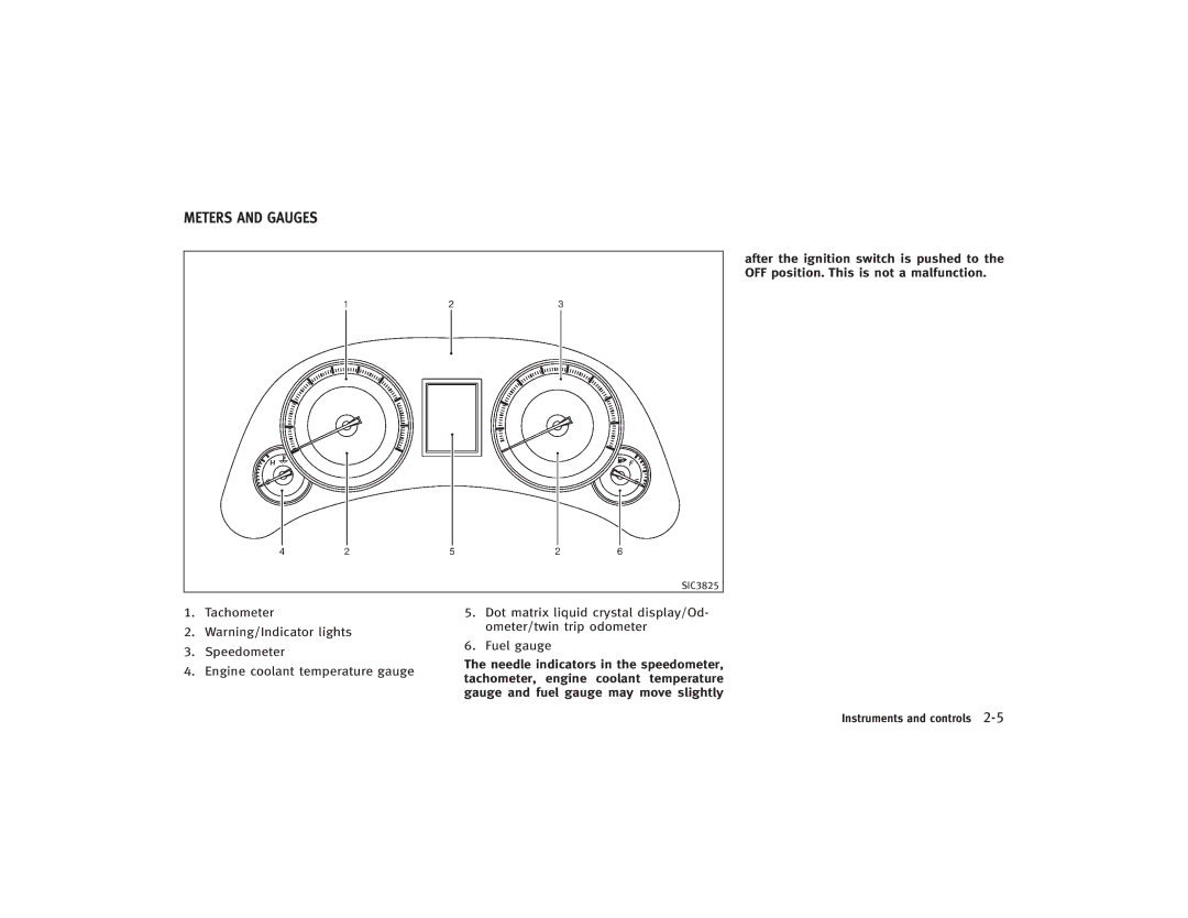 Infiniti S51-D owner manual Meters and Gauges 