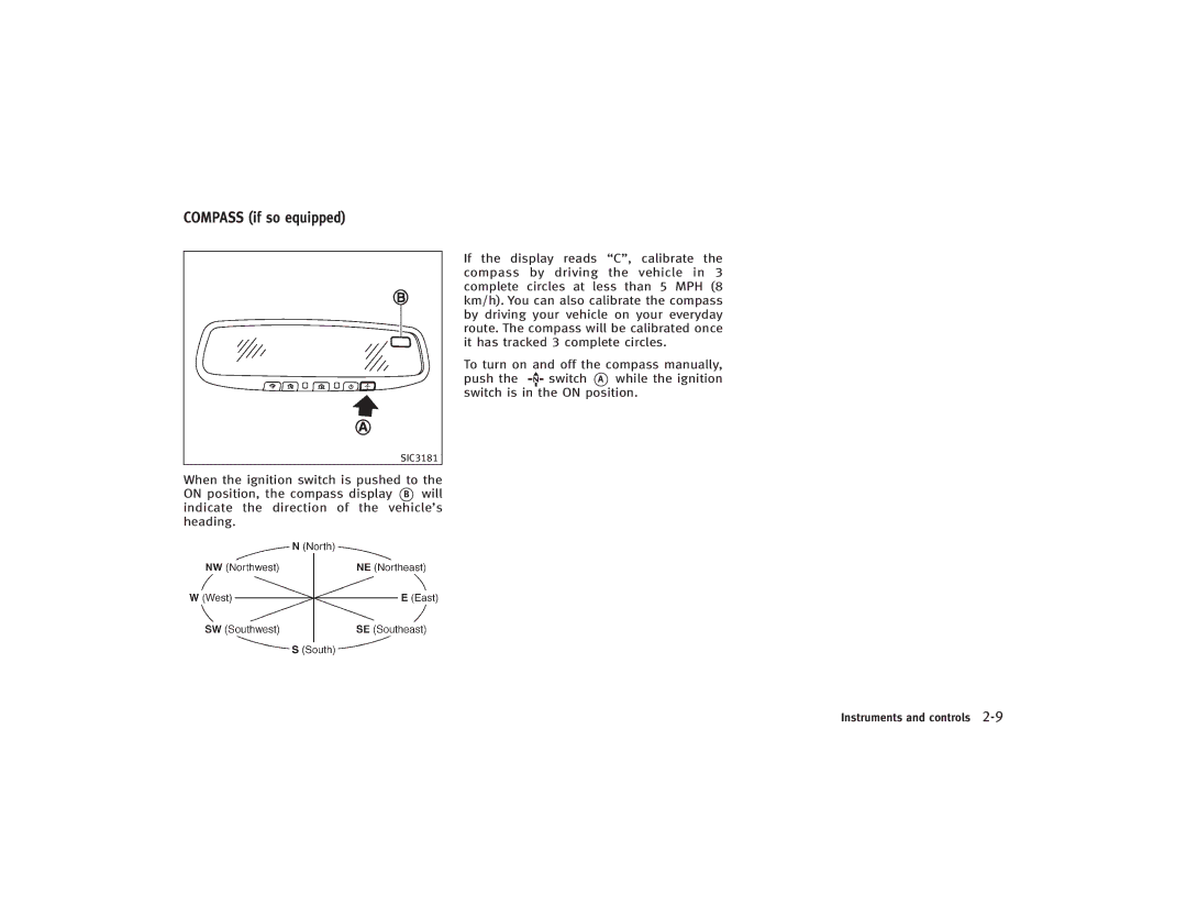 Infiniti S51-D owner manual SIC3181 