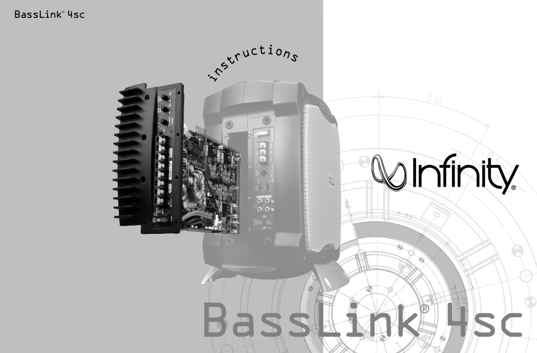Infinity 4SC manual BassLink 4sc, tion 