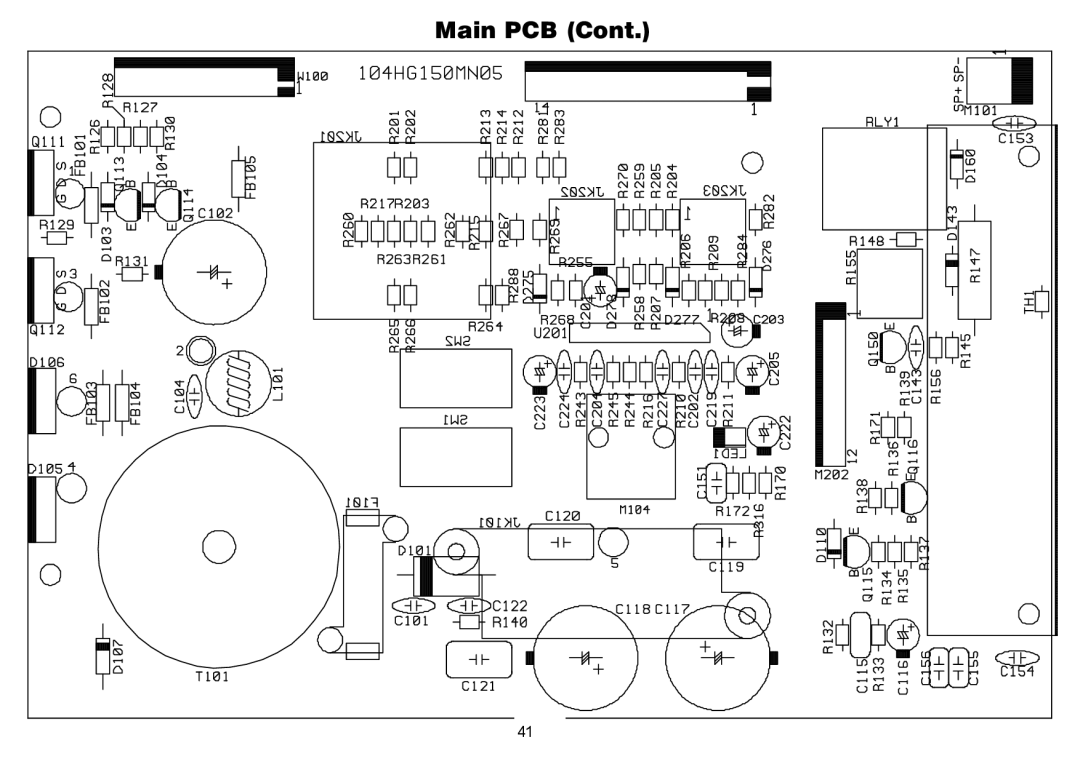 Infinity Bass Link service manual Main PCB 