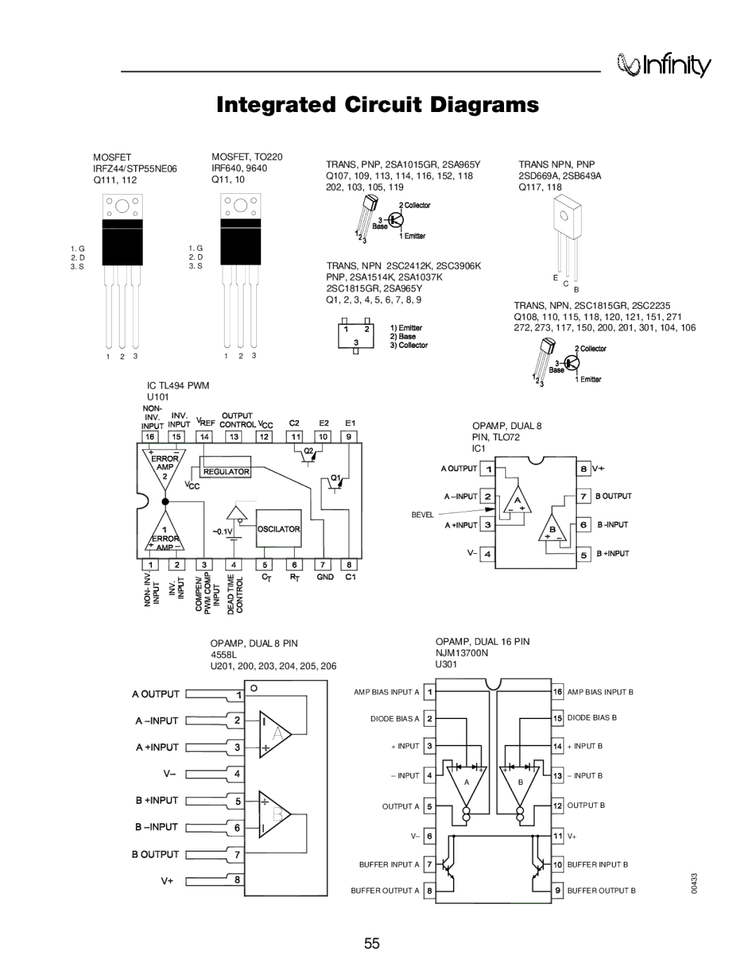 Infinity Bass Link service manual Mosfet MOSFET, TO220 