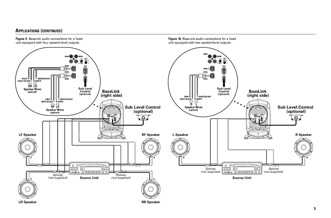 Infinity Bass Link service manual Auto 