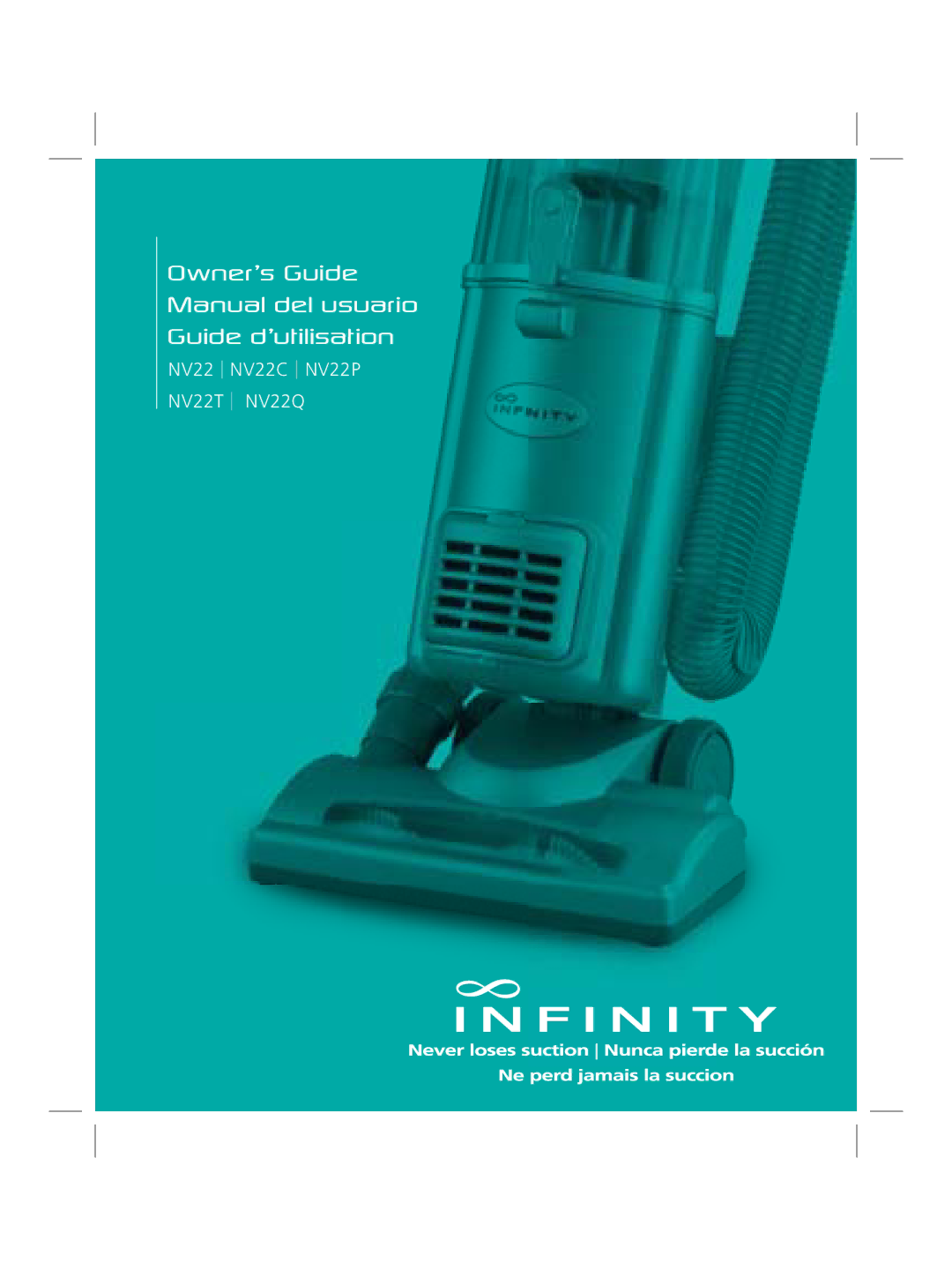 Infinity NV22Q manual Owner’s Guide Manual del usuario Guide d’utilisation 