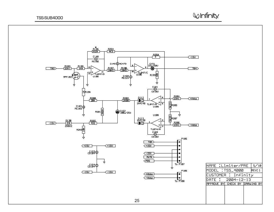 Infinity TSS-SUB4000 service manual 