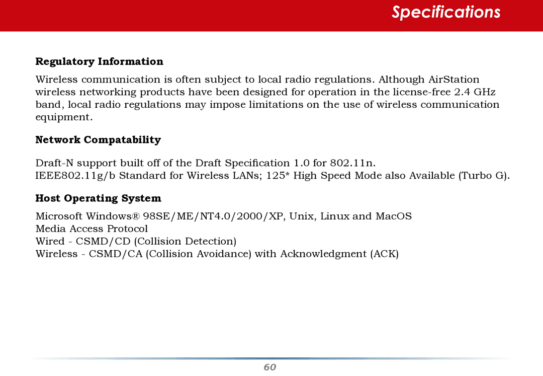 Infinity WZR-G300N user manual Regulatory Information 