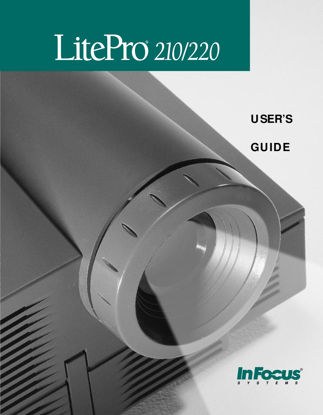 InFocus 220, 210 manual USER’S Guide 