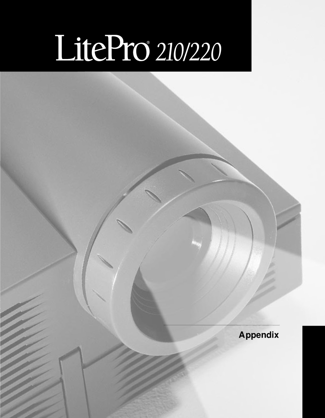 InFocus 220, 210 manual Appendix 