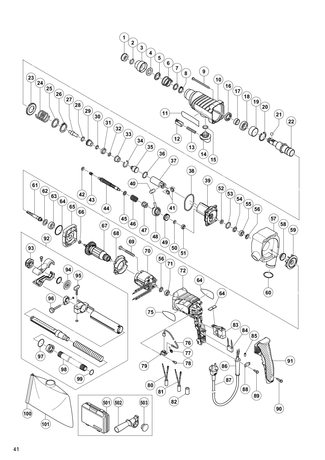 InFocus DH 24PD2 manual 3412 3513 3614 3715, 502 503 100 101 6460 